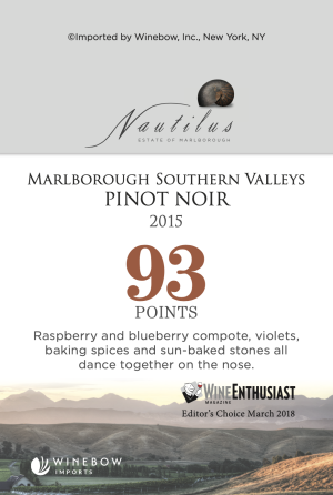 Nautilus Southern Valleys Pinot Noir 2016 (93 Points - WE)