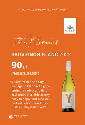 Y Series Sauvignon Blanc 2022 ST 90pts JS