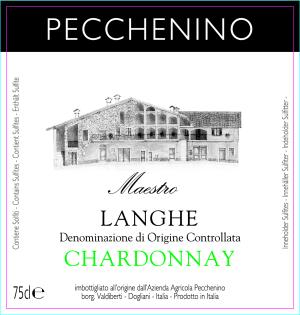 Langhe Chardonnay Maestro Front Label