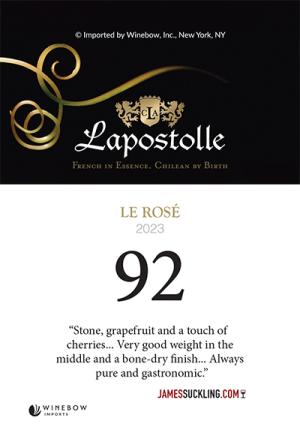 Lapostolle Le Rosé 2023 Shelf Talker (92 JS)