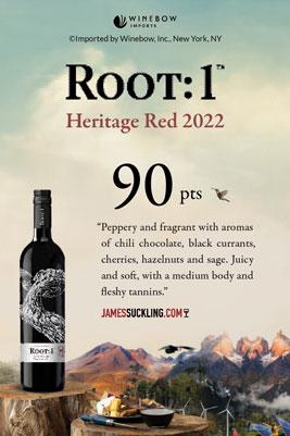 Root:1 90 Points Heritage Red 2022 Shelf Talker