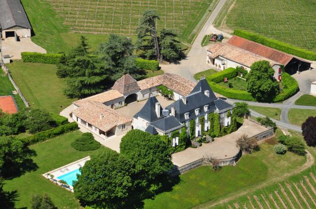 Château de Parenchère Aerial View Château de Parenchère Aerial View